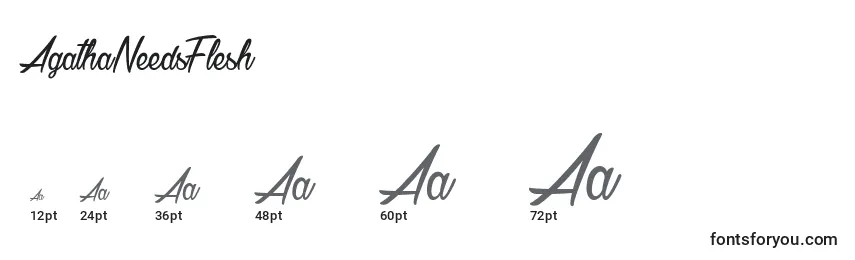 AgathaNeedsFlesh Font Sizes