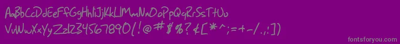 Police SfGrungeSans – polices grises sur fond violet