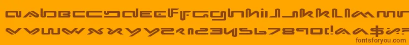 Xephe Font – Brown Fonts on Orange Background