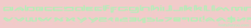 Xephe Font – Green Fonts on Pink Background