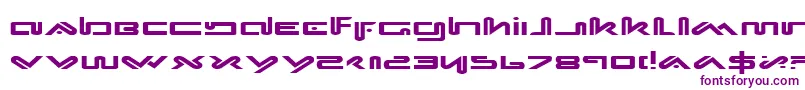Шрифт Xephe – фиолетовые шрифты на белом фоне
