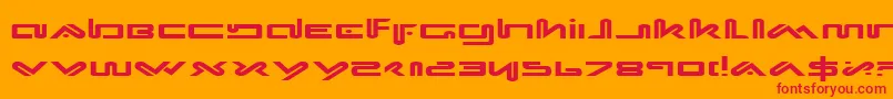 Xephe Font – Red Fonts on Orange Background