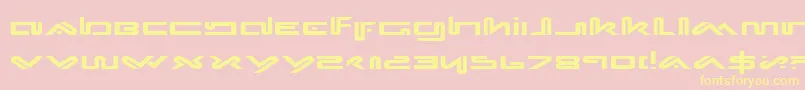 Xephe Font – Yellow Fonts on Pink Background