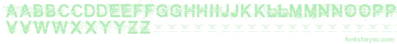 Allcrackedout-Schriftart – Grüne Schriften