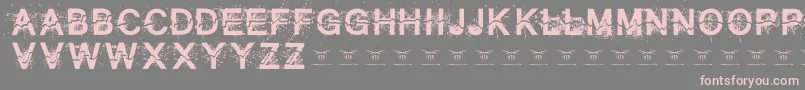 Allcrackedout Font – Pink Fonts on Gray Background