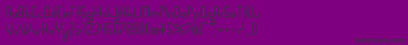 Sanserifing Font – Black Fonts on Purple Background