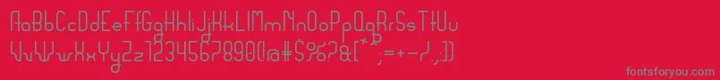 フォントSanserifing – 赤い背景に灰色の文字