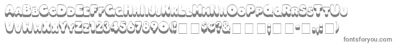 HotdogMedium Font – Gray Fonts on White Background