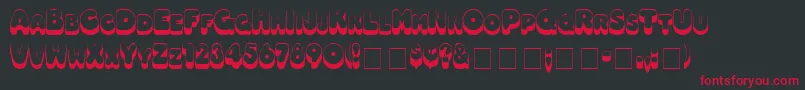 HotdogMedium Font – Red Fonts on Black Background