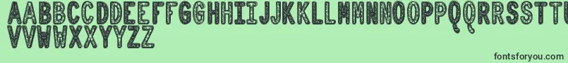 OrnadDentroTfb Font – Black Fonts on Green Background