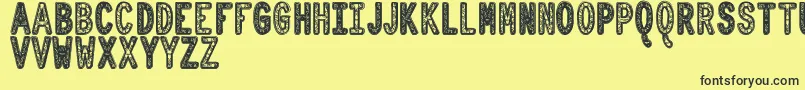 OrnadDentroTfb Font – Black Fonts on Yellow Background