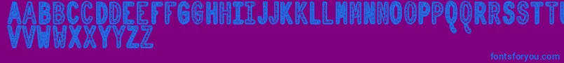 OrnadDentroTfb Font – Blue Fonts on Purple Background