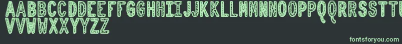 OrnadDentroTfb Font – Green Fonts on Black Background