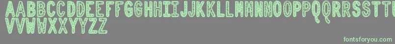 OrnadDentroTfb Font – Green Fonts on Gray Background