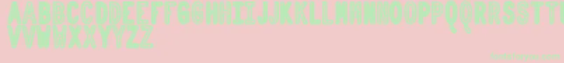 OrnadDentroTfb Font – Green Fonts on Pink Background