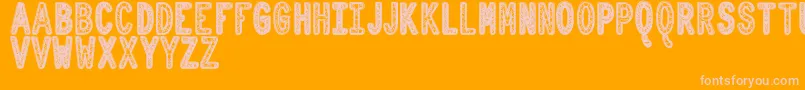 OrnadDentroTfb Font – Pink Fonts on Orange Background