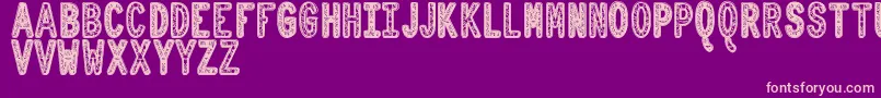 OrnadDentroTfb Font – Pink Fonts on Purple Background