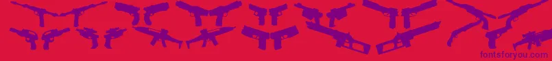 2ndamend2050r Font – Purple Fonts on Red Background