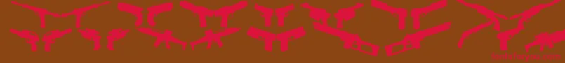 2ndamend2050r Font – Red Fonts on Brown Background