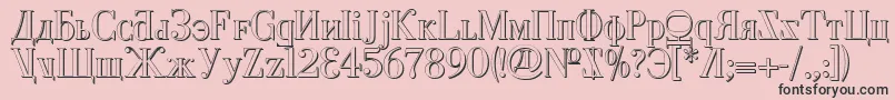 Cyberv2s Font – Black Fonts on Pink Background