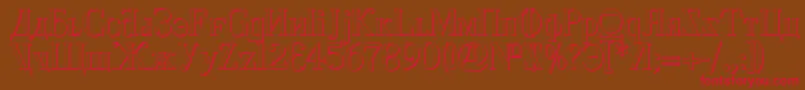 Cyberv2s Font – Red Fonts on Brown Background