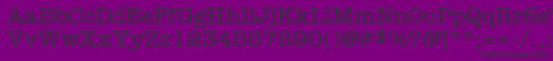Czcionka KeyboardAlternateSsiMediumAlternate – czarne czcionki na fioletowym tle