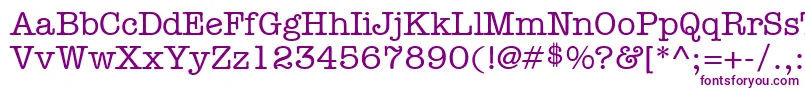 KeyboardAlternateSsiMediumAlternate Font – Purple Fonts on White Background