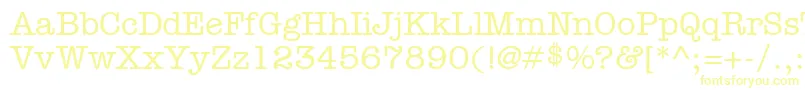 KeyboardAlternateSsiMediumAlternate Font – Yellow Fonts on White Background