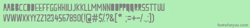 Подробнее о шрифте PeachMilk Шрифт PeachMilk – серые шрифты на зелёном фоне