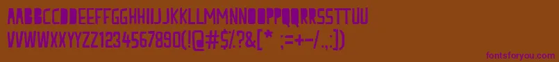 PeachMilk Font – Purple Fonts on Brown Background