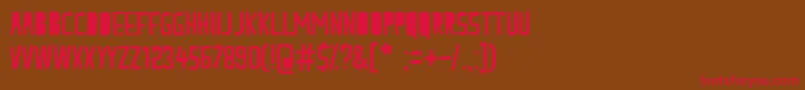PeachMilk Font – Red Fonts on Brown Background