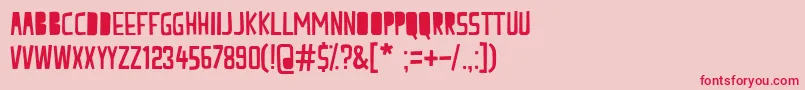 PeachMilk Font – Red Fonts on Pink Background