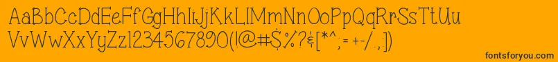 SweetSassySerif-Schriftart – Schwarze Schriften auf orangefarbenem Hintergrund