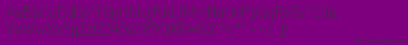 SweetSassySerif Font – Black Fonts on Purple Background