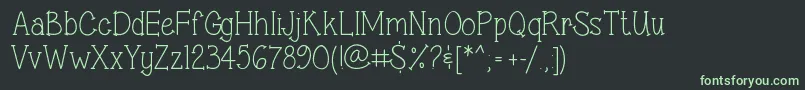 fuente SweetSassySerif – Fuentes Verdes Sobre Fondo Negro