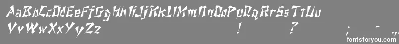 fuente NixonItalic – Fuentes Blancas Sobre Fondo Gris