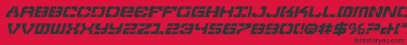 Vyperpi Font – Black Fonts on Red Background