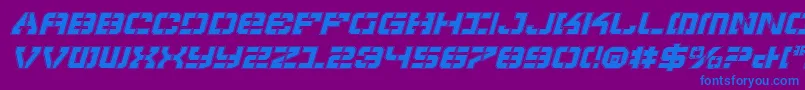 Vyperpi Font – Blue Fonts on Purple Background
