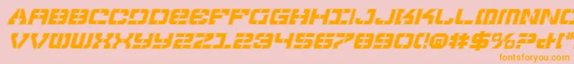Vyperpi Font – Orange Fonts on Pink Background
