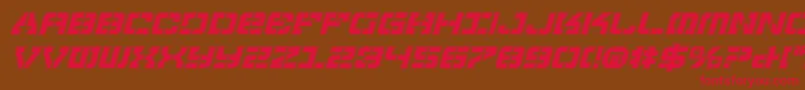 Vyperpi Font – Red Fonts on Brown Background