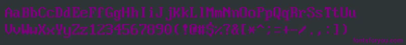 fuente VideoTerminalScreen – Fuentes Moradas Sobre Fondo Negro
