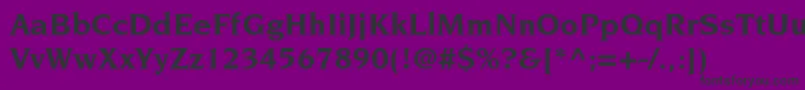 NovaresestdBold Font – Black Fonts on Purple Background