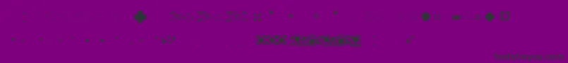 Czcionka Pfornmtreasures2Layer4 – czarne czcionki na fioletowym tle