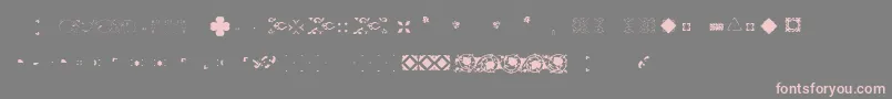 More about Pfornmtreasures2Layer4 Font Pfornmtreasures2Layer4 Font – Pink Fonts on Gray Background
