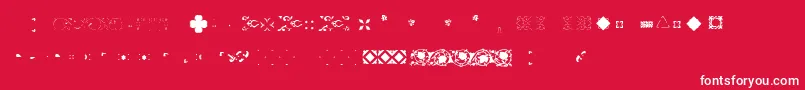 Pfornmtreasures2Layer4 Font – White Fonts on Red Background