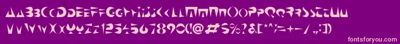 Neospaci Font – Pink Fonts on Purple Background
