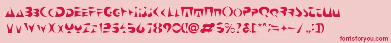 Neospaci Font – Red Fonts on Pink Background