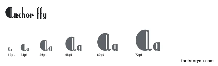 Anchor ffy Font Sizes