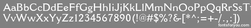 フォントCantoriaMtSemibold – 灰色の背景に白い文字