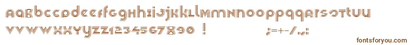 Veselka4f Font – Brown Fonts on White Background